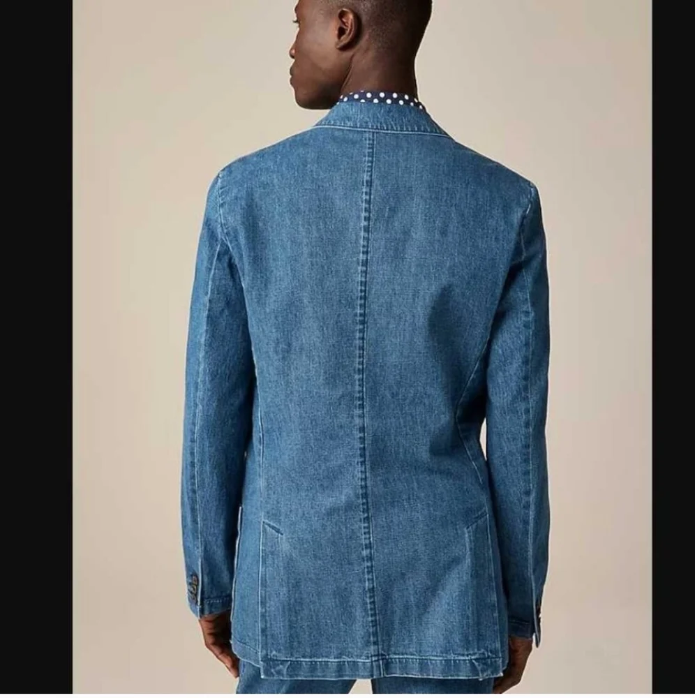 J.Crew Relaxed-fit suit jacket Blazer in Japanese denim CF398 Size 44R NWT $450
